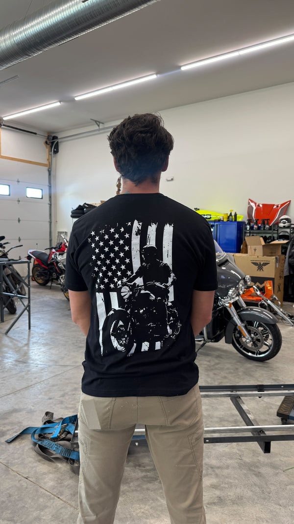 Bikes and Beards FLAG T-Shirt