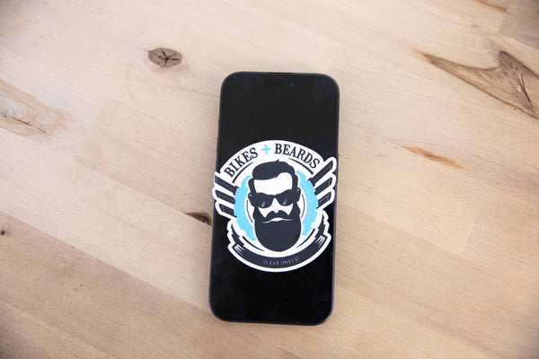 Bikes and Beards Logo Sticker