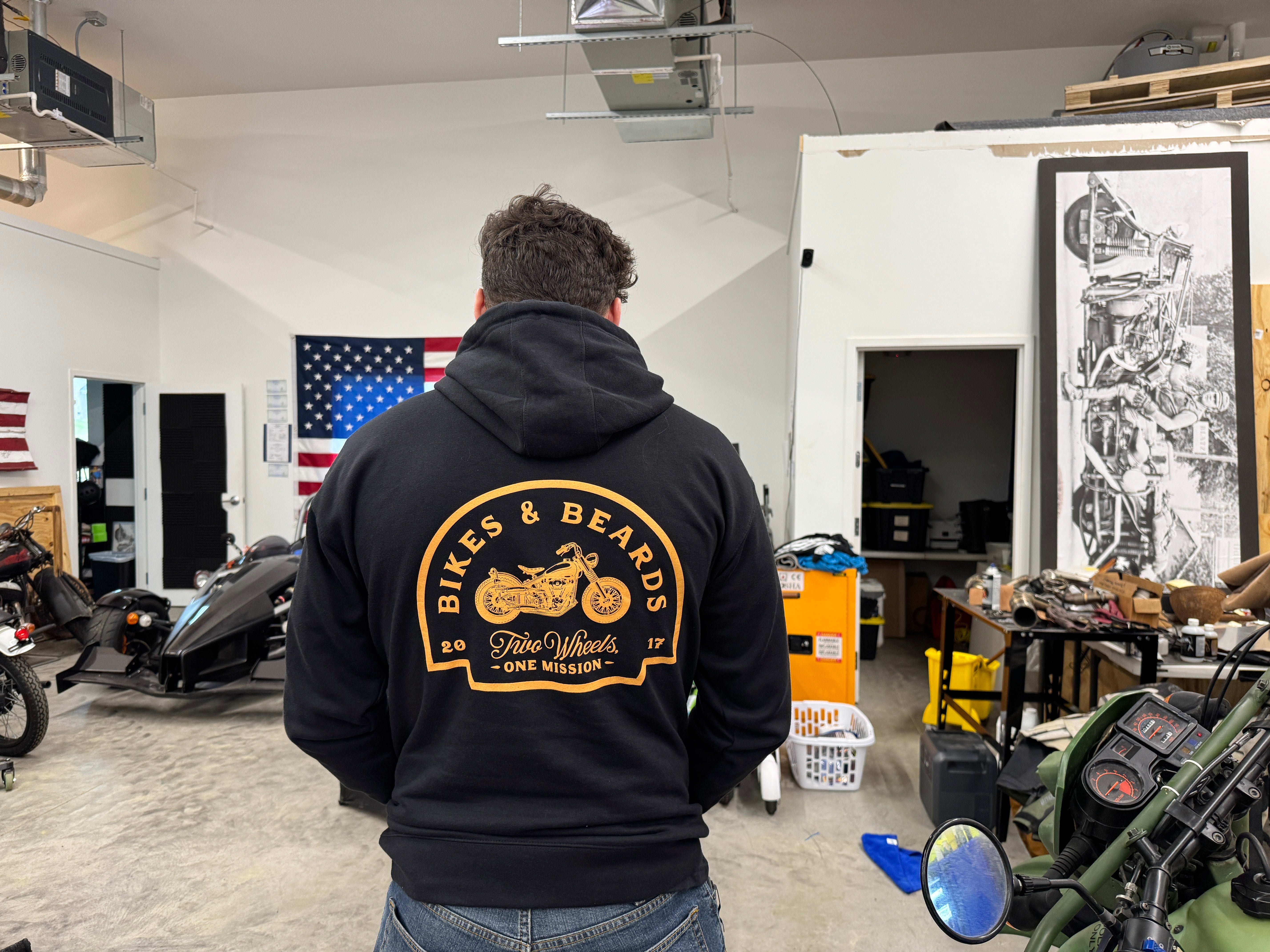 Two Wheels One Mission Hoodie