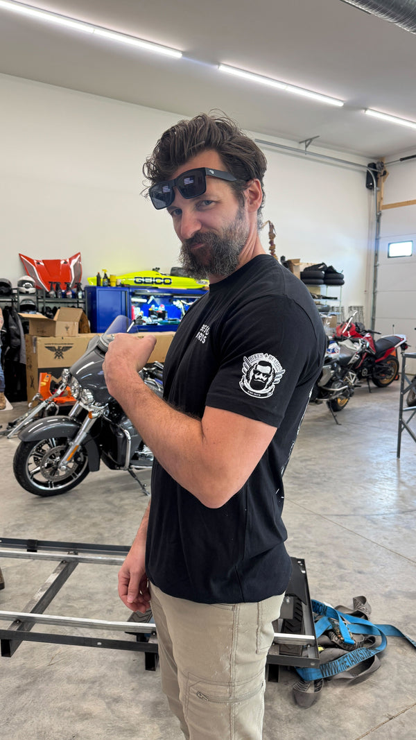 Bikes and Beards FLAG T-Shirt
