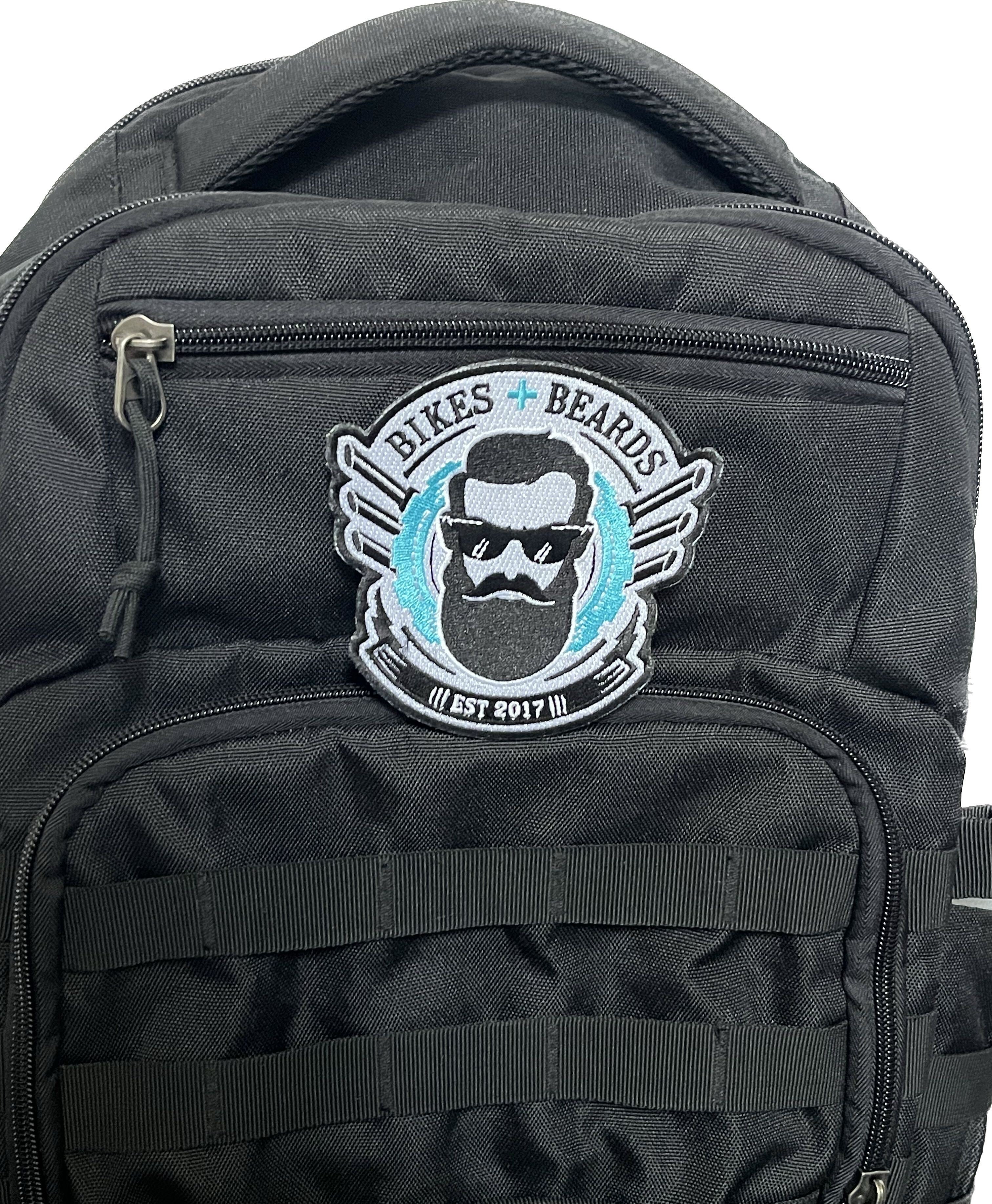 Bikes & Beards Velcro Embroidered Patch