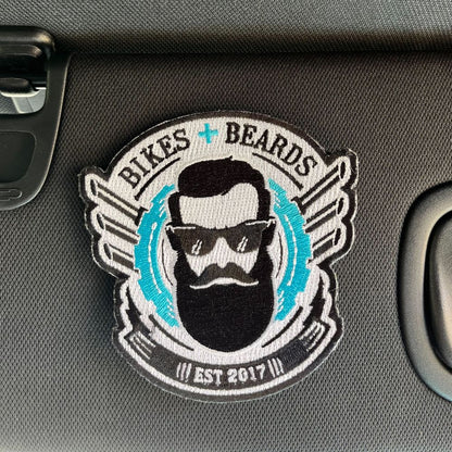 Bikes & Beards Velcro Embroidered Patch