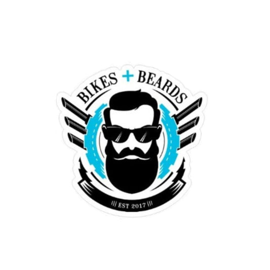 Bikes and Beards Logo Sticker