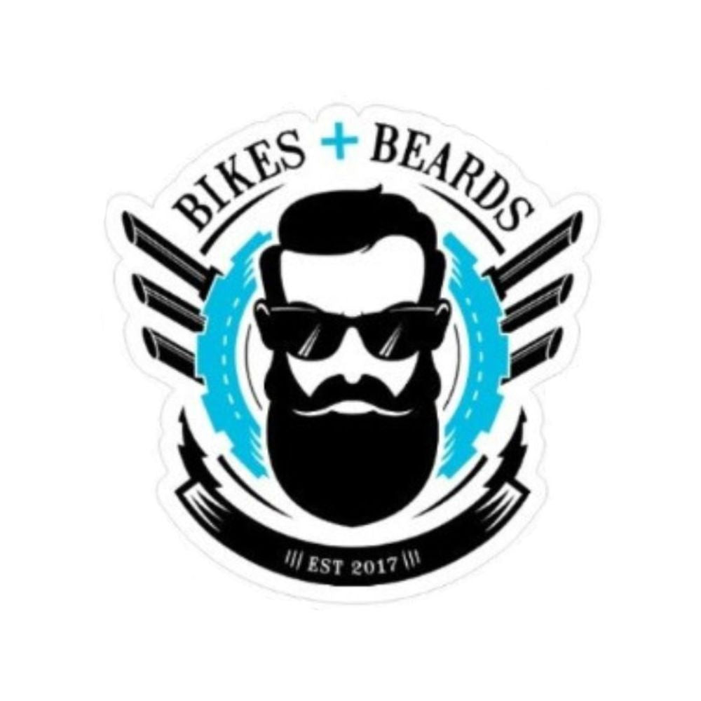 Bikes and Beards Logo Sticker