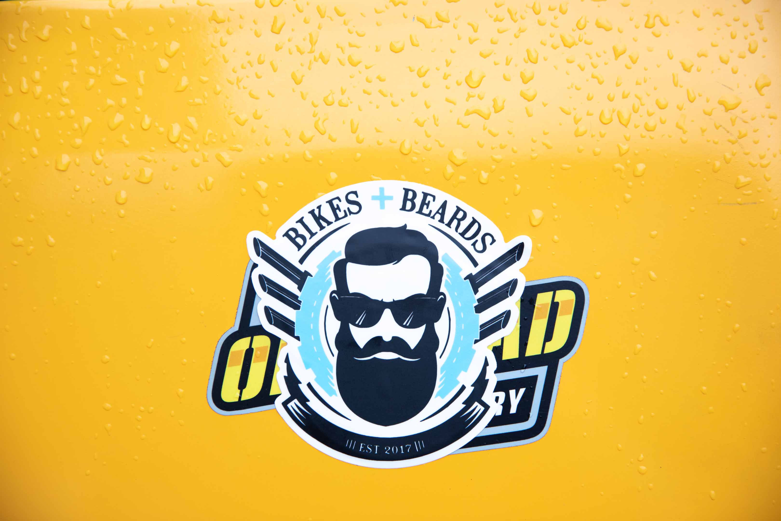 Bikes and Beards Logo Sticker