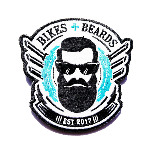 Bikes & Beards Velcro Embroidered Patch