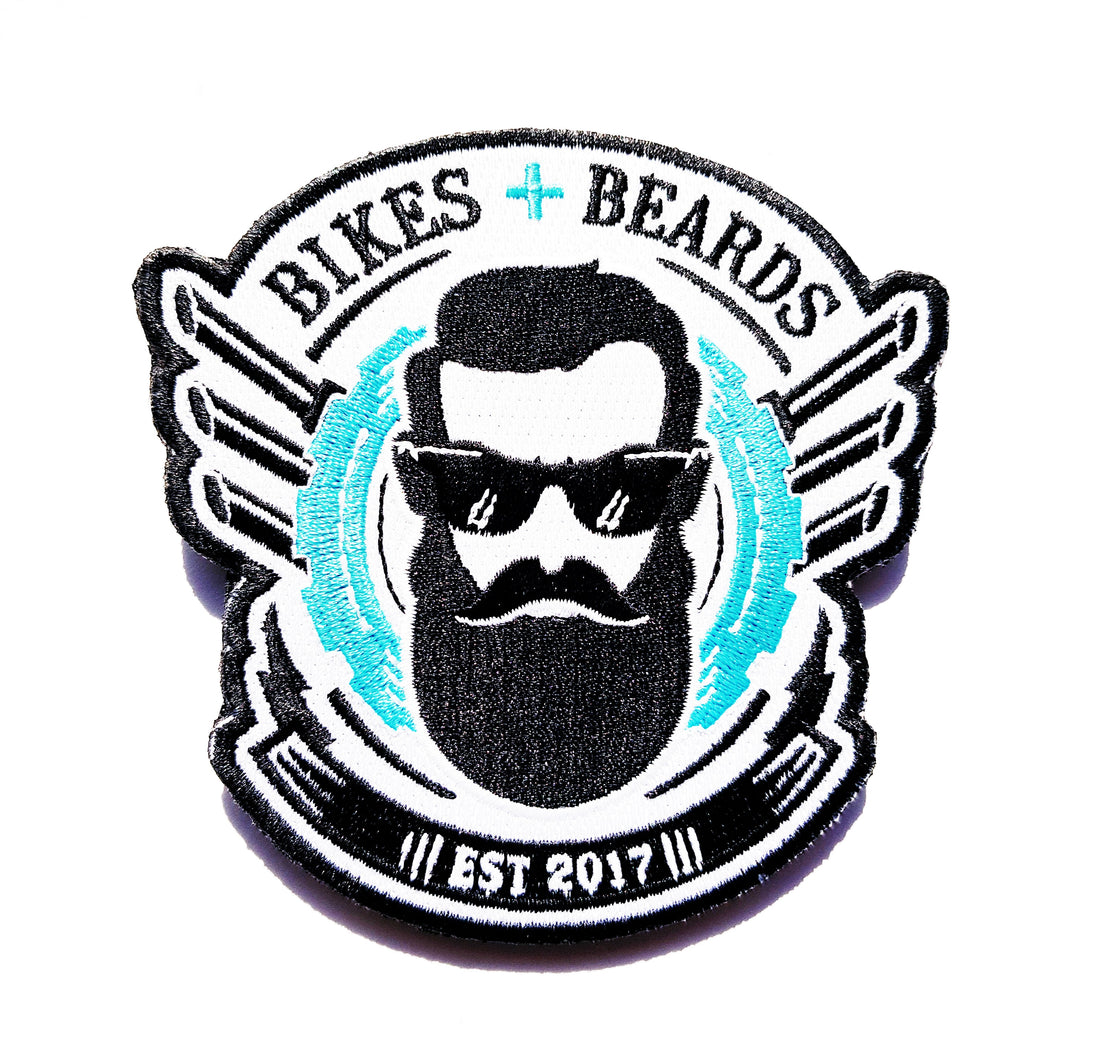 Bikes & Beards Velcro Embroidered Patch Bikes and Beards Gear