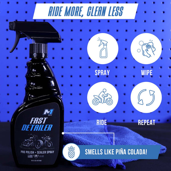 M1 MOTO Fast Detailer Motorcycle Cleaner